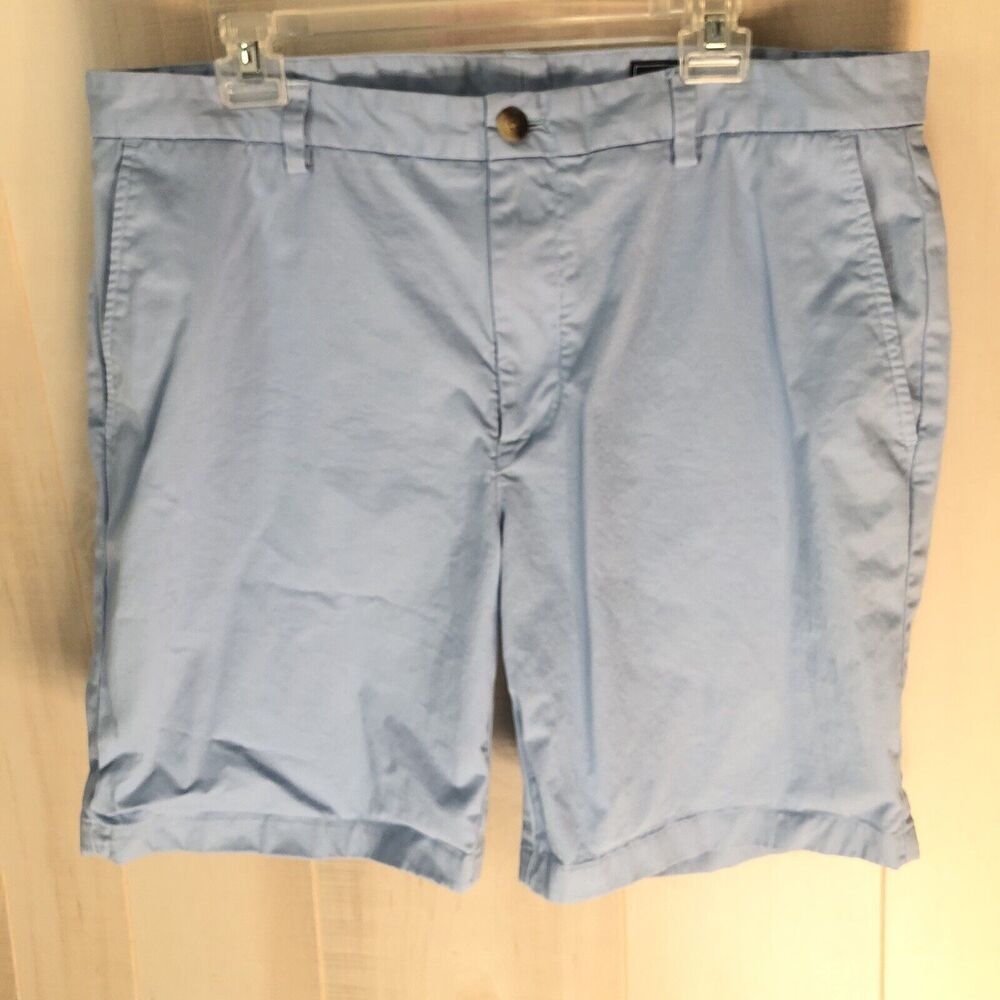 Vineyard Vines Men's Club Shorts Blue 36 Casual Preppy Flat Front Cotton Chino